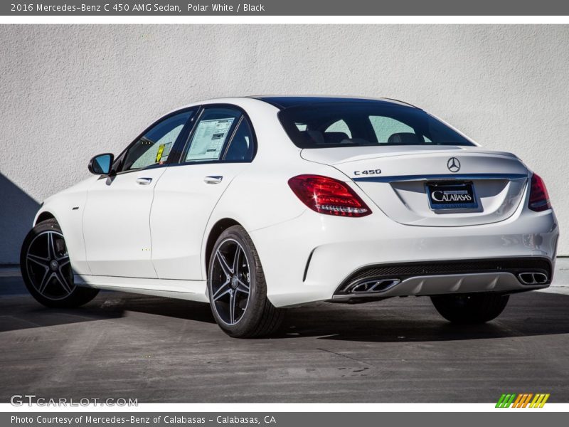 Polar White / Black 2016 Mercedes-Benz C 450 AMG Sedan