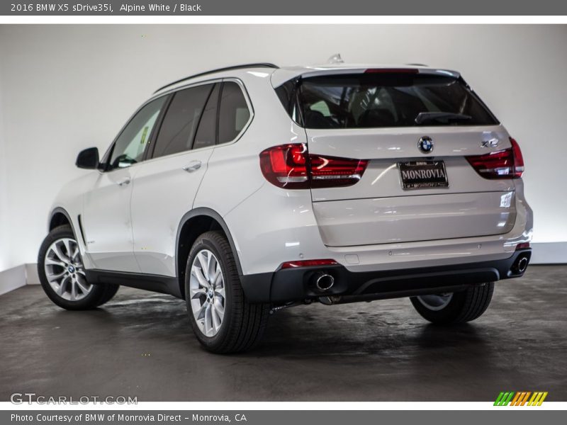 Alpine White / Black 2016 BMW X5 sDrive35i