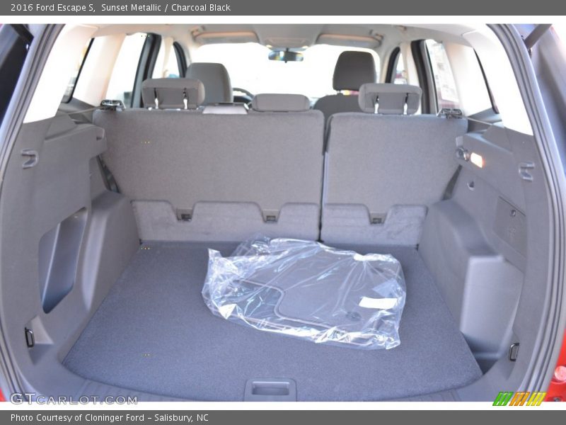 Sunset Metallic / Charcoal Black 2016 Ford Escape S