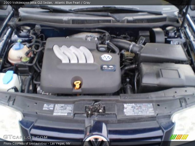 Atlantic Blue Pearl / Gray 2000 Volkswagen Jetta GLS Sedan