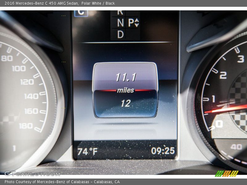 Polar White / Black 2016 Mercedes-Benz C 450 AMG Sedan