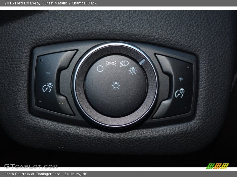Sunset Metallic / Charcoal Black 2016 Ford Escape S