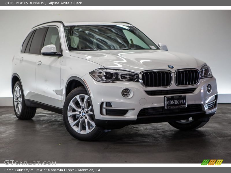 Alpine White / Black 2016 BMW X5 sDrive35i