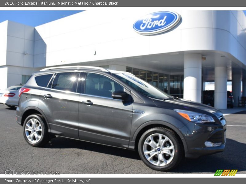 Magnetic Metallic / Charcoal Black 2016 Ford Escape Titanium