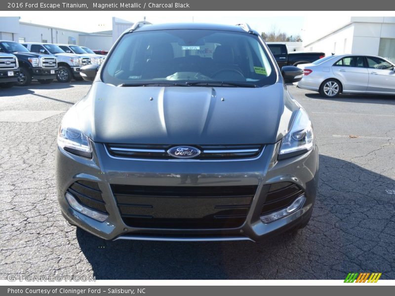 Magnetic Metallic / Charcoal Black 2016 Ford Escape Titanium