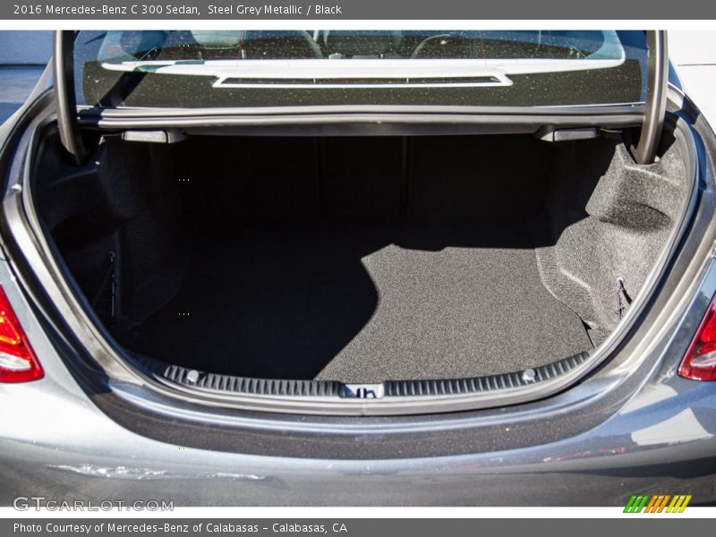 Steel Grey Metallic / Black 2016 Mercedes-Benz C 300 Sedan