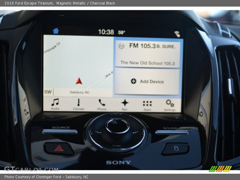 Magnetic Metallic / Charcoal Black 2016 Ford Escape Titanium