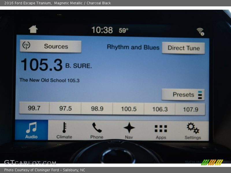 Magnetic Metallic / Charcoal Black 2016 Ford Escape Titanium