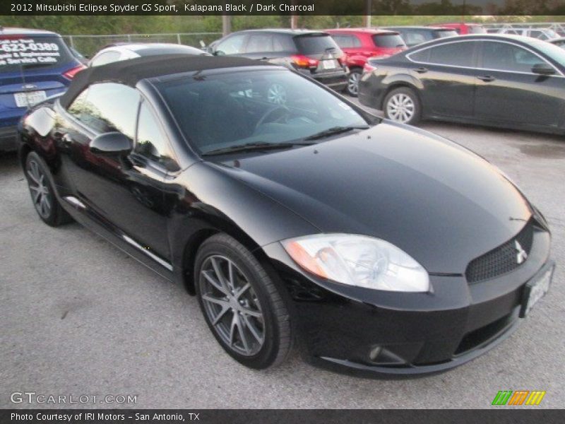 Kalapana Black / Dark Charcoal 2012 Mitsubishi Eclipse Spyder GS Sport