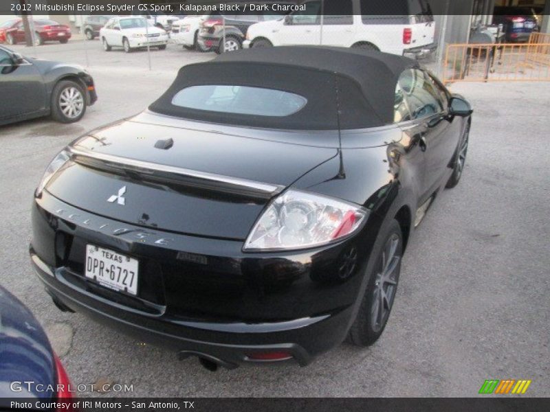 Kalapana Black / Dark Charcoal 2012 Mitsubishi Eclipse Spyder GS Sport