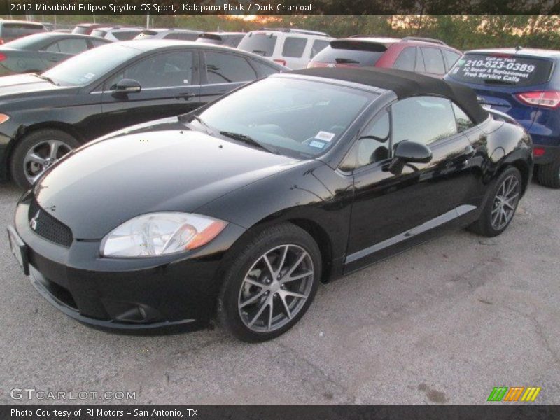 Kalapana Black / Dark Charcoal 2012 Mitsubishi Eclipse Spyder GS Sport