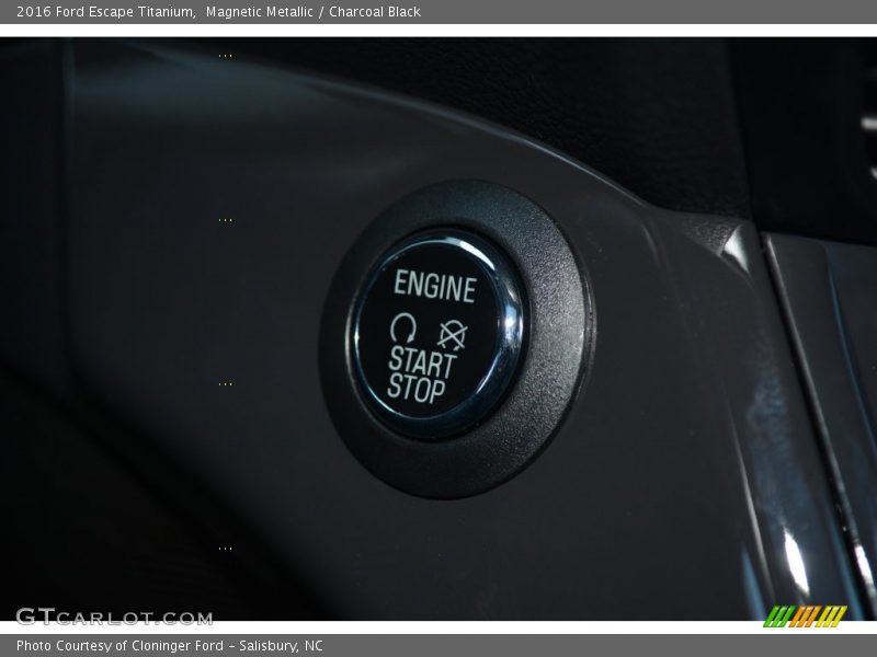 Magnetic Metallic / Charcoal Black 2016 Ford Escape Titanium
