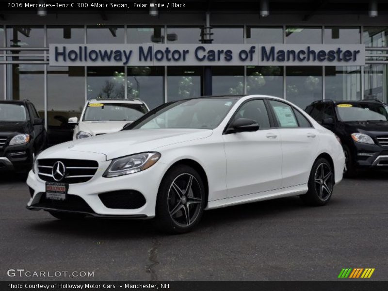 Polar White / Black 2016 Mercedes-Benz C 300 4Matic Sedan