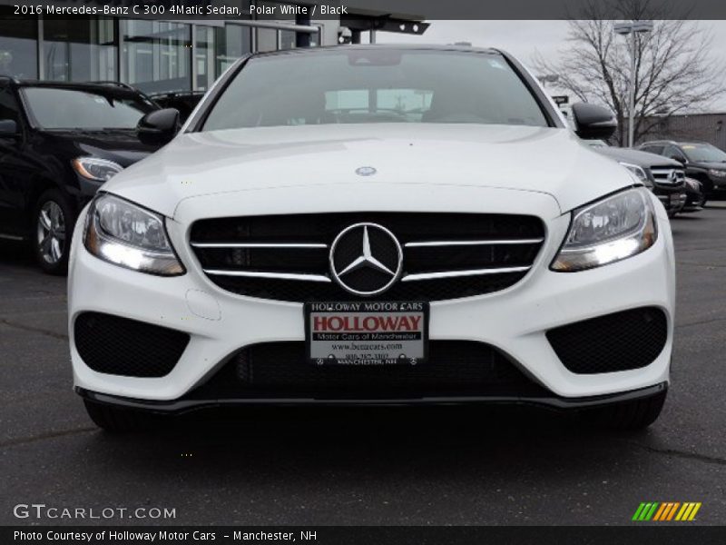 Polar White / Black 2016 Mercedes-Benz C 300 4Matic Sedan