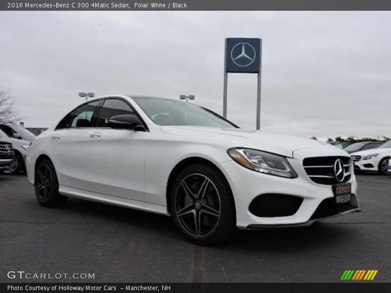 Polar White / Black 2016 Mercedes-Benz C 300 4Matic Sedan