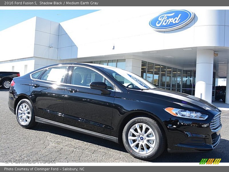 Shadow Black / Medium Earth Gray 2016 Ford Fusion S