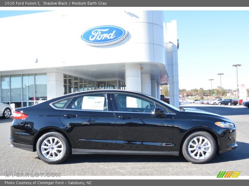 Shadow Black / Medium Earth Gray 2016 Ford Fusion S