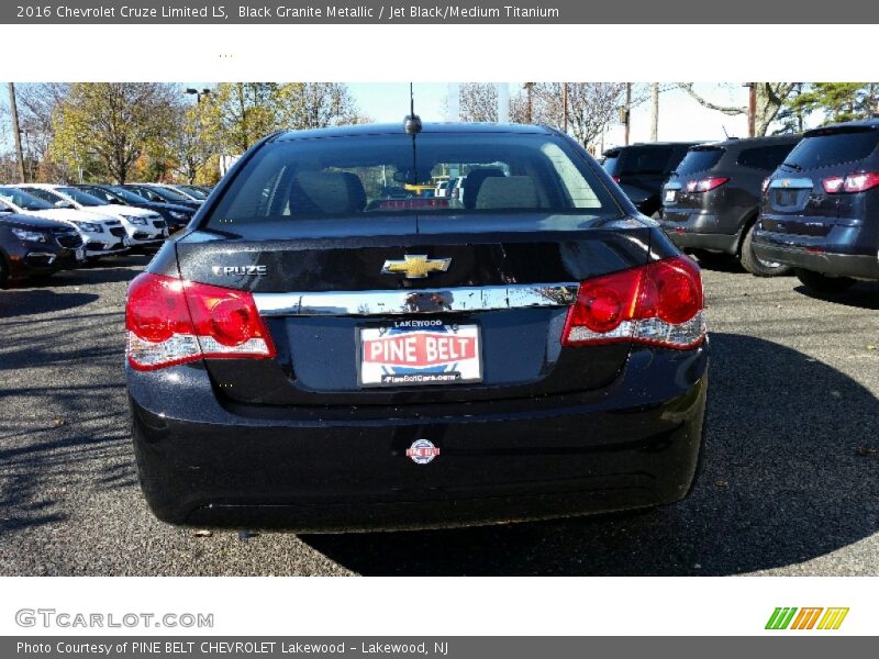 Black Granite Metallic / Jet Black/Medium Titanium 2016 Chevrolet Cruze Limited LS