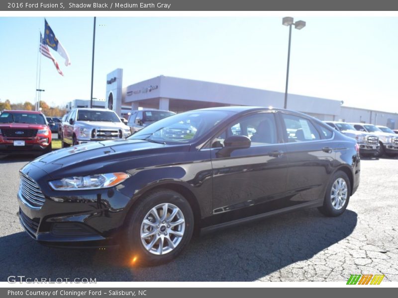 Shadow Black / Medium Earth Gray 2016 Ford Fusion S