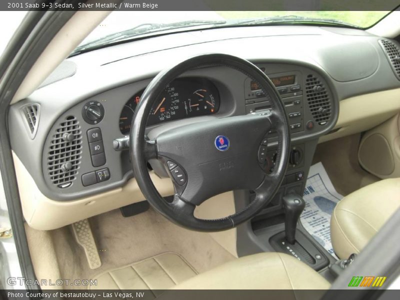 Silver Metallic / Warm Beige 2001 Saab 9-3 Sedan