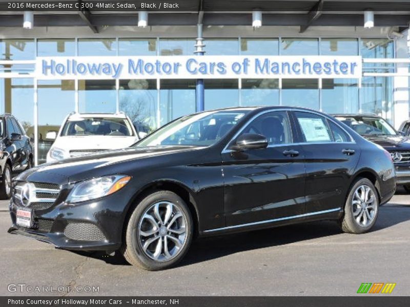 Black / Black 2016 Mercedes-Benz C 300 4Matic Sedan