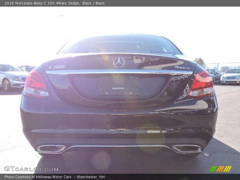 Black / Black 2016 Mercedes-Benz C 300 4Matic Sedan
