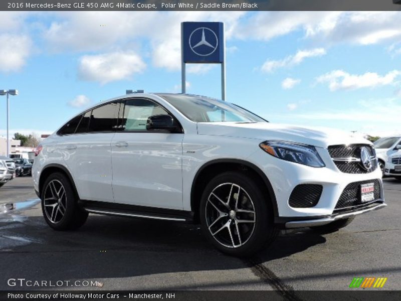 Polar White / Saddle Brown/Black 2016 Mercedes-Benz GLE 450 AMG 4Matic Coupe