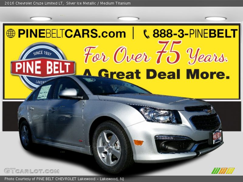 Silver Ice Metallic / Medium Titanium 2016 Chevrolet Cruze Limited LT