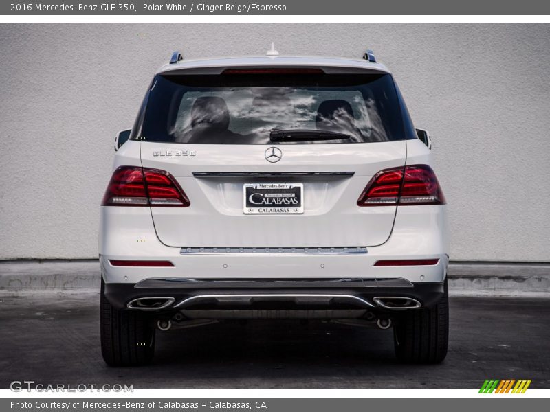 Polar White / Ginger Beige/Espresso 2016 Mercedes-Benz GLE 350