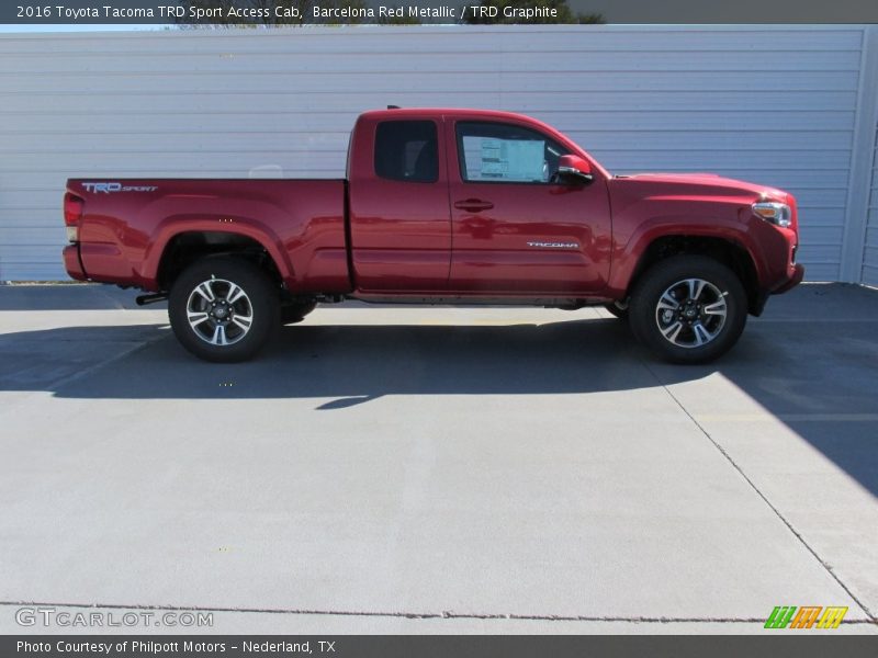 Barcelona Red Metallic / TRD Graphite 2016 Toyota Tacoma TRD Sport Access Cab
