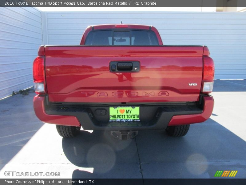 Barcelona Red Metallic / TRD Graphite 2016 Toyota Tacoma TRD Sport Access Cab