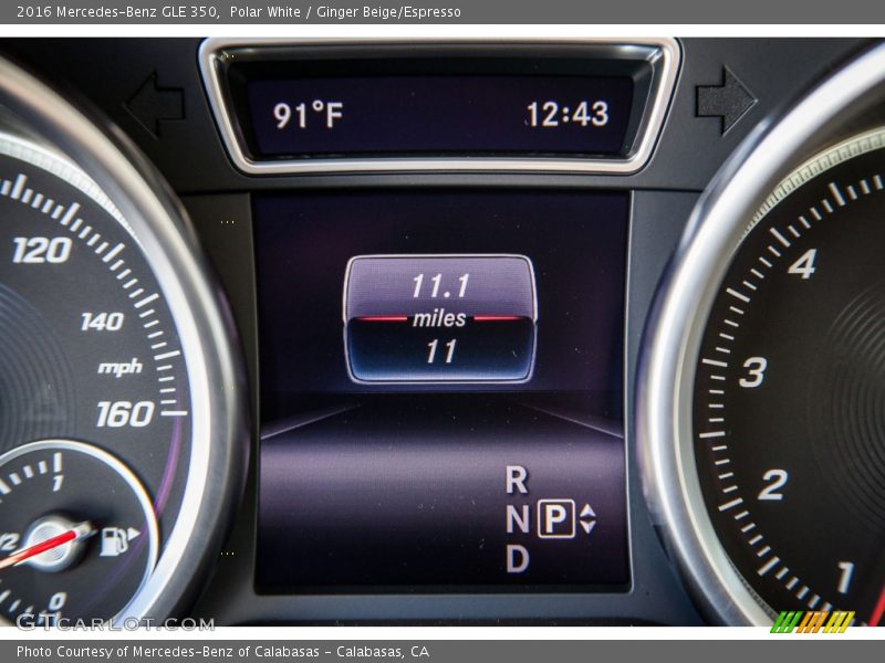 Polar White / Ginger Beige/Espresso 2016 Mercedes-Benz GLE 350