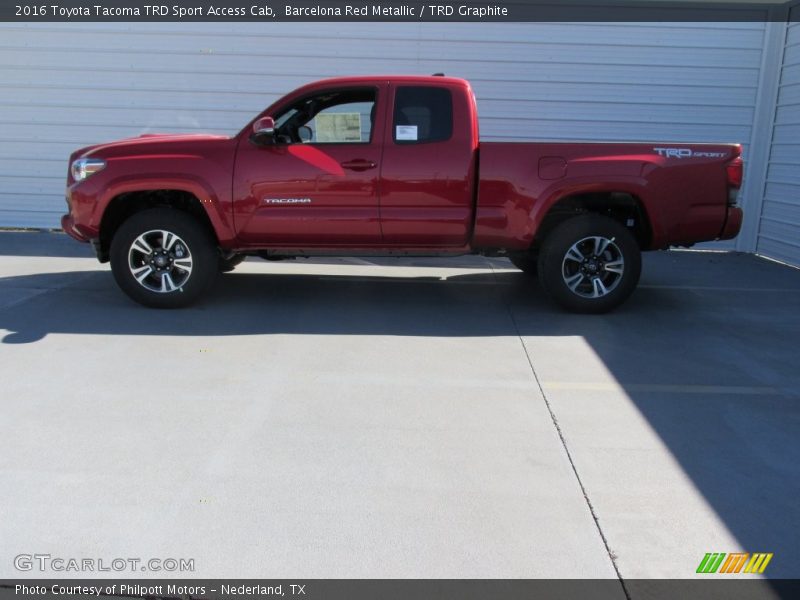 Barcelona Red Metallic / TRD Graphite 2016 Toyota Tacoma TRD Sport Access Cab