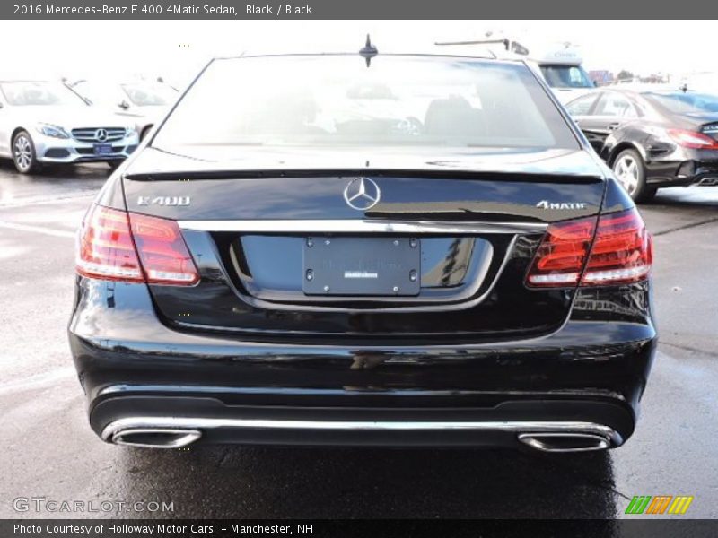 Black / Black 2016 Mercedes-Benz E 400 4Matic Sedan