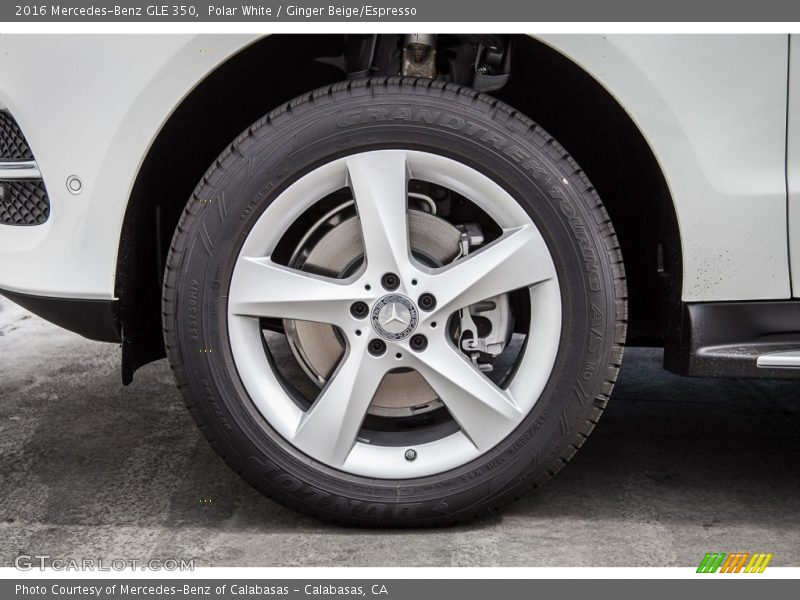 Polar White / Ginger Beige/Espresso 2016 Mercedes-Benz GLE 350