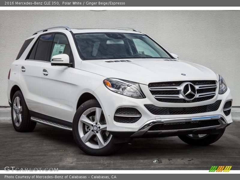 Polar White / Ginger Beige/Espresso 2016 Mercedes-Benz GLE 350