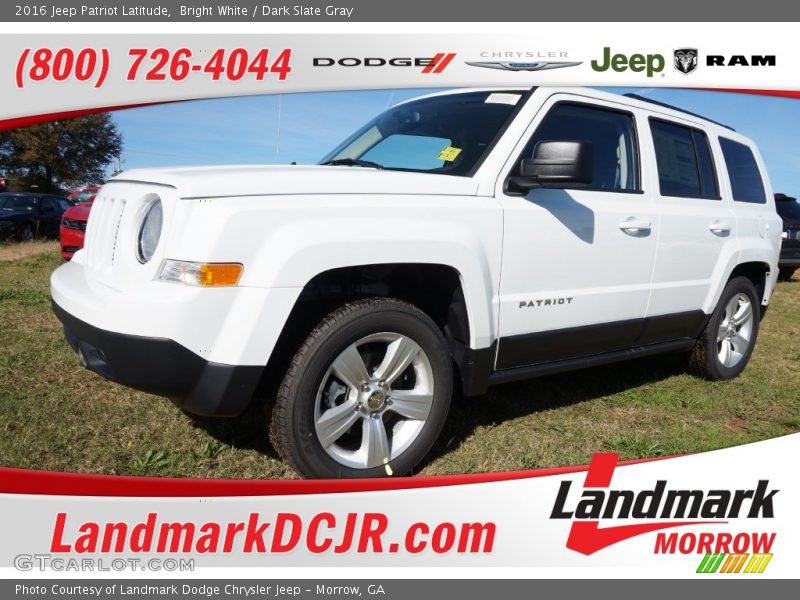 Bright White / Dark Slate Gray 2016 Jeep Patriot Latitude