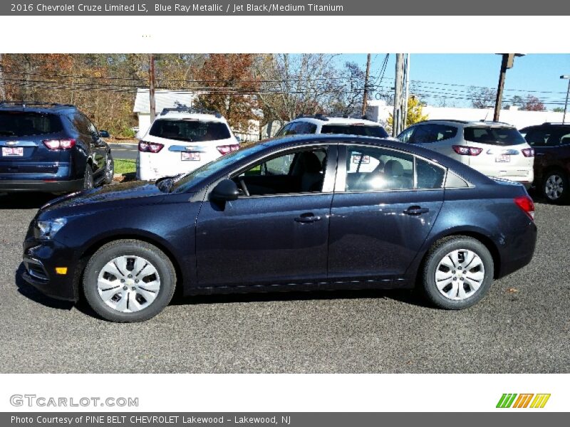 Blue Ray Metallic / Jet Black/Medium Titanium 2016 Chevrolet Cruze Limited LS