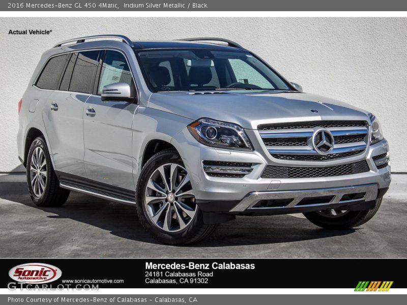 Iridium Silver Metallic / Black 2016 Mercedes-Benz GL 450 4Matic