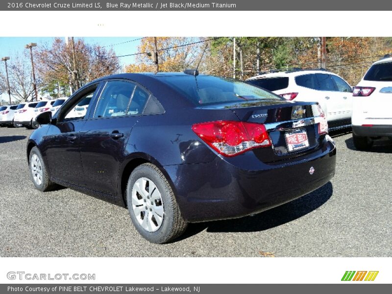 Blue Ray Metallic / Jet Black/Medium Titanium 2016 Chevrolet Cruze Limited LS