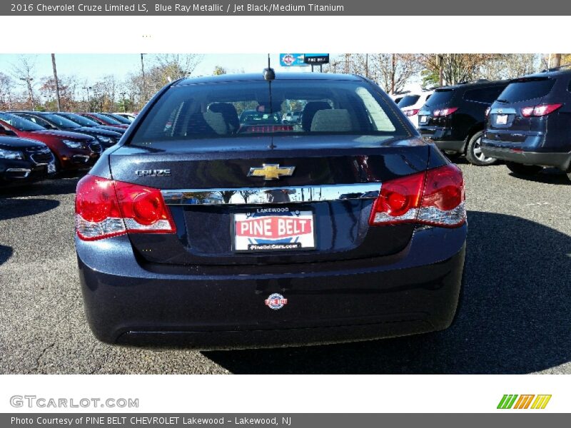 Blue Ray Metallic / Jet Black/Medium Titanium 2016 Chevrolet Cruze Limited LS