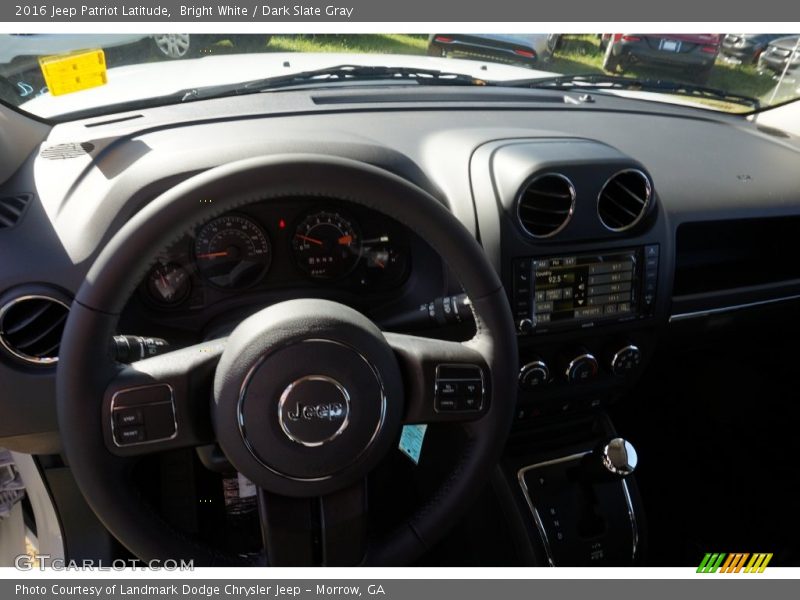 Bright White / Dark Slate Gray 2016 Jeep Patriot Latitude