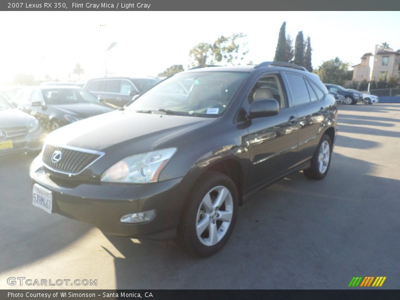 Flint Gray Mica / Light Gray 2007 Lexus RX 350