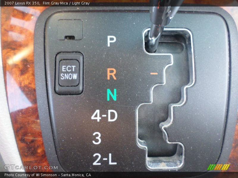 Flint Gray Mica / Light Gray 2007 Lexus RX 350