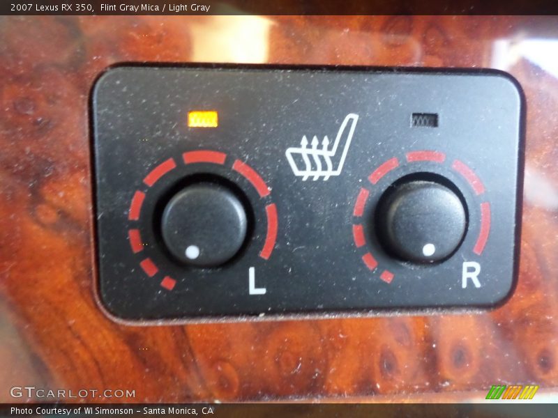 Flint Gray Mica / Light Gray 2007 Lexus RX 350