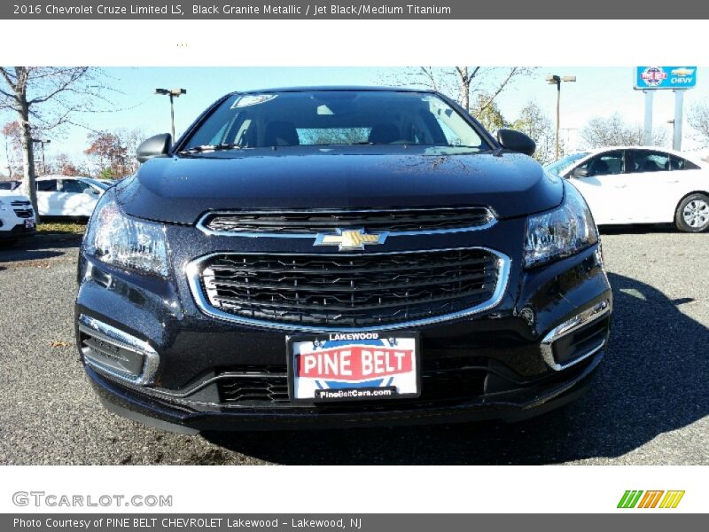 Black Granite Metallic / Jet Black/Medium Titanium 2016 Chevrolet Cruze Limited LS