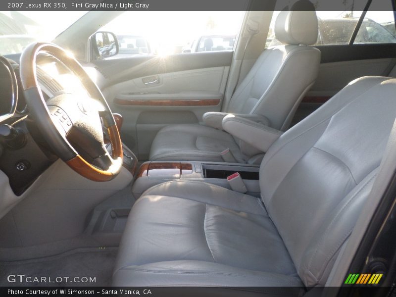 Flint Gray Mica / Light Gray 2007 Lexus RX 350