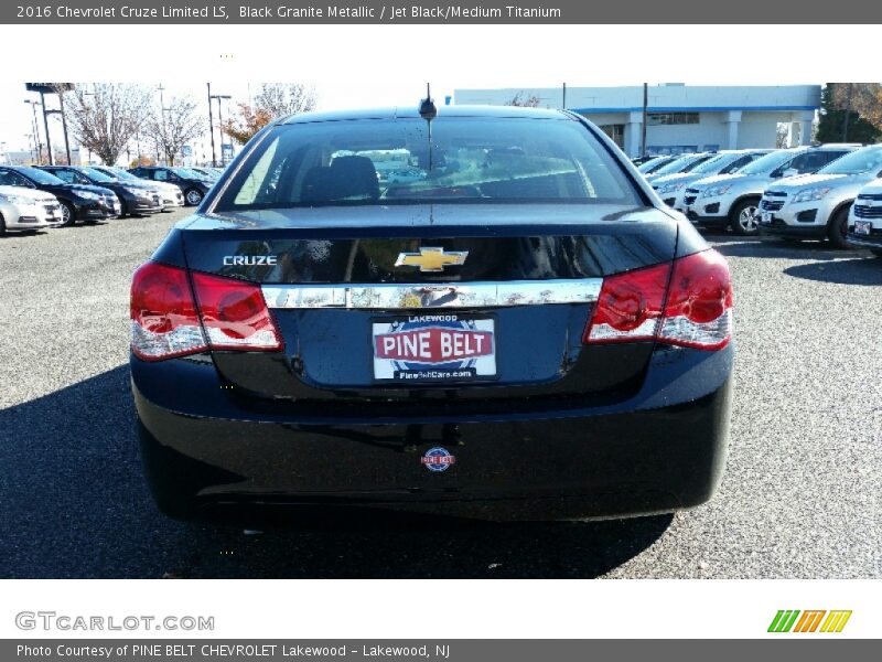 Black Granite Metallic / Jet Black/Medium Titanium 2016 Chevrolet Cruze Limited LS