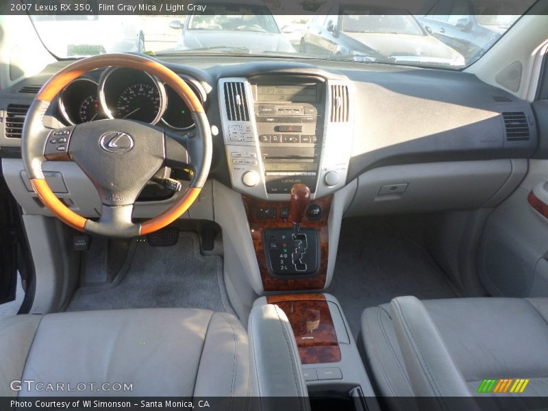 Flint Gray Mica / Light Gray 2007 Lexus RX 350