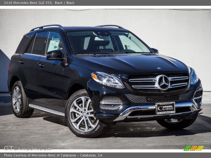 Black / Black 2016 Mercedes-Benz GLE 350